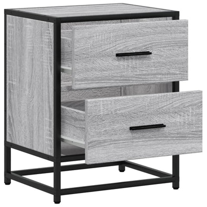 Bedside Cabinet Grey Sonoma 40x31x50 cm Engineered Wood