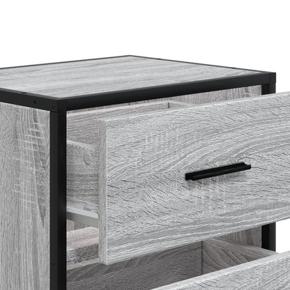 Bedside Cabinet Grey Sonoma 40x31x50 cm Engineered Wood