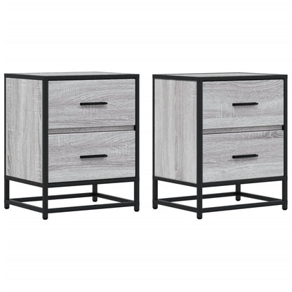 Bedside Cabinets 2 pcs Grey Sonoma 40x31x50 cm Engineered Wood