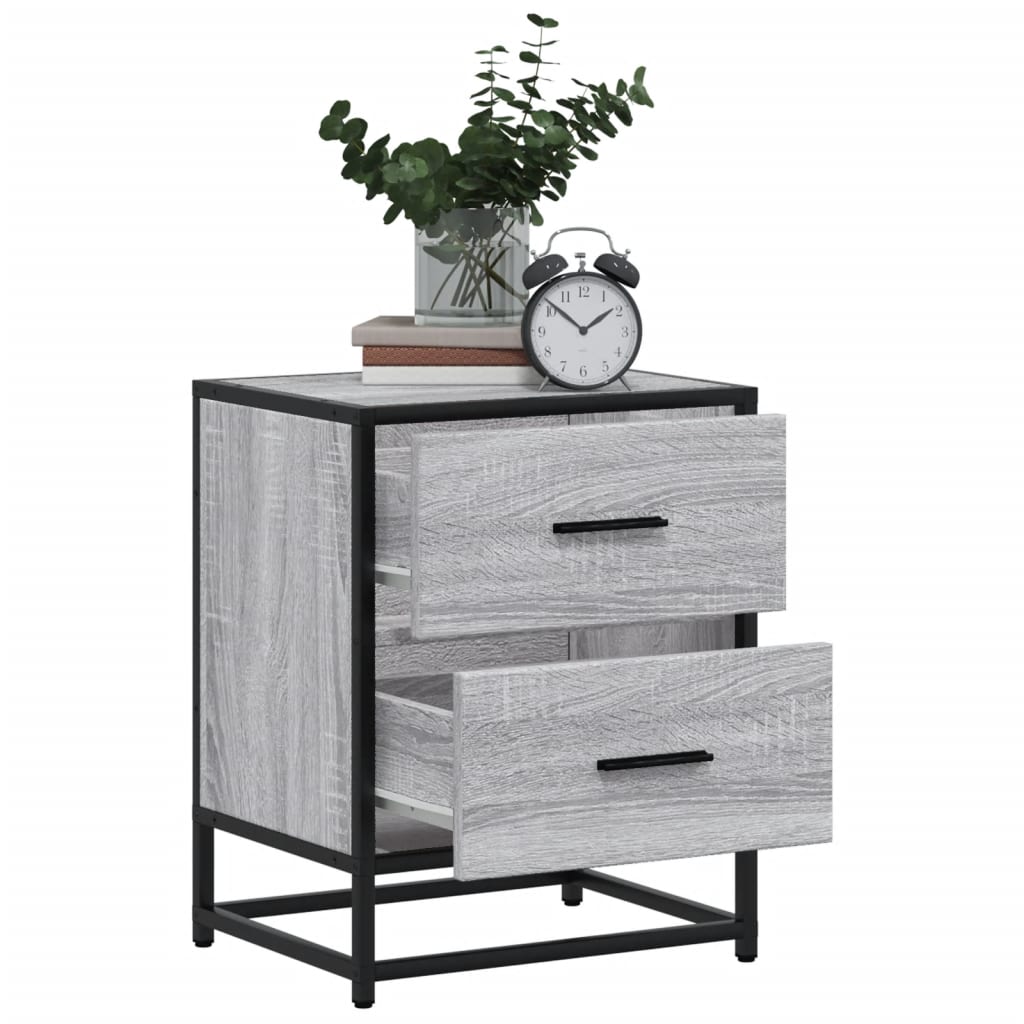 Bedside Cabinets 2 pcs Grey Sonoma 40x31x50 cm Engineered Wood