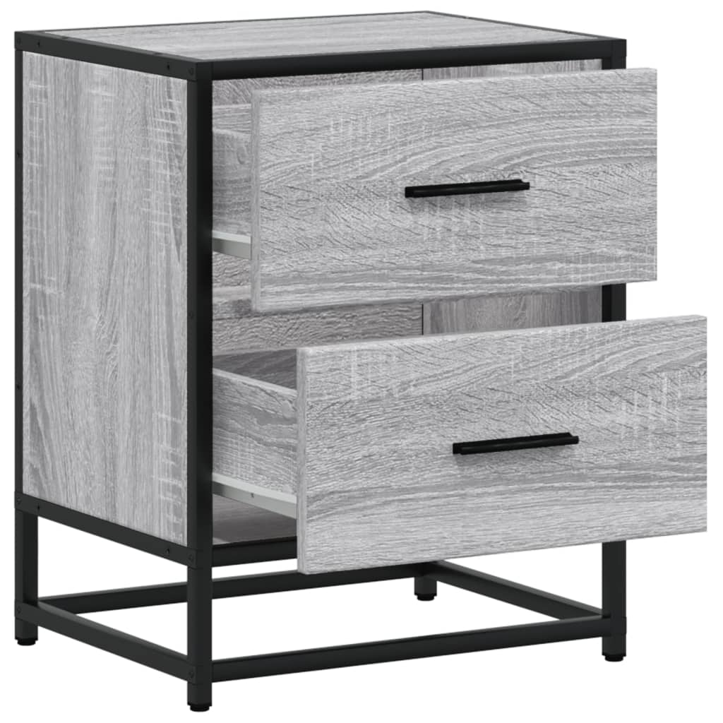 Bedside Cabinets 2 pcs Grey Sonoma 40x31x50 cm Engineered Wood