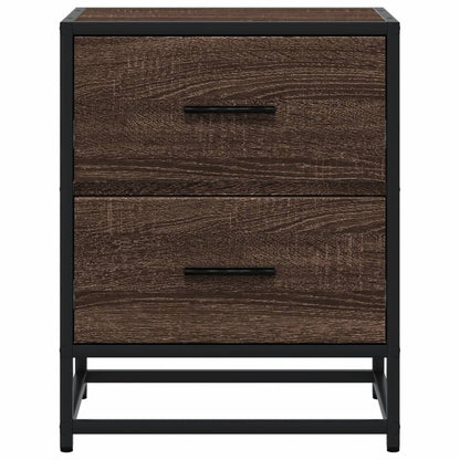 Bedside Cabinet Brown Oak 40x31x50 cm Engineered Wood