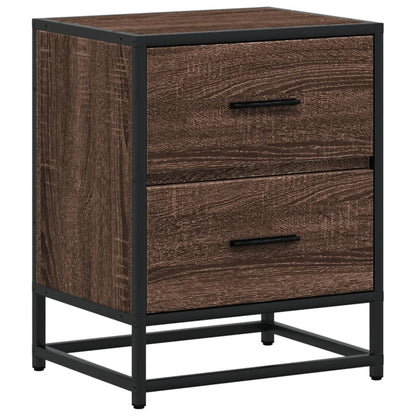 Bedside Cabinets 2 pcs Brown Oak 40x31x50 cm Engineered Wood