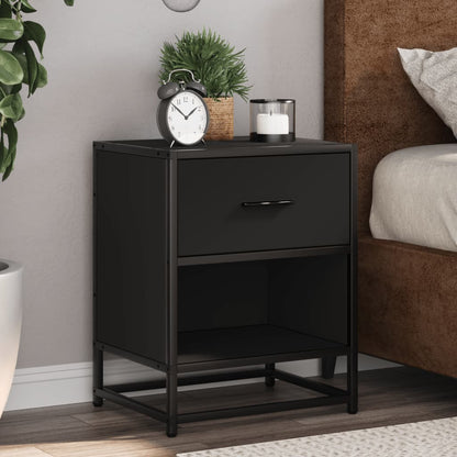 Bedside Cabinets 2 pcs Black 40x31x50 cm Engineered Wood