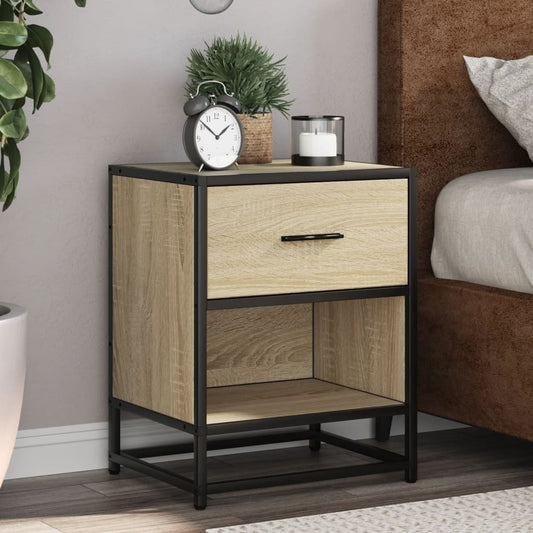 Bedside Cabinet Sonoma Oak 40x31x50 cm Engineered Wood