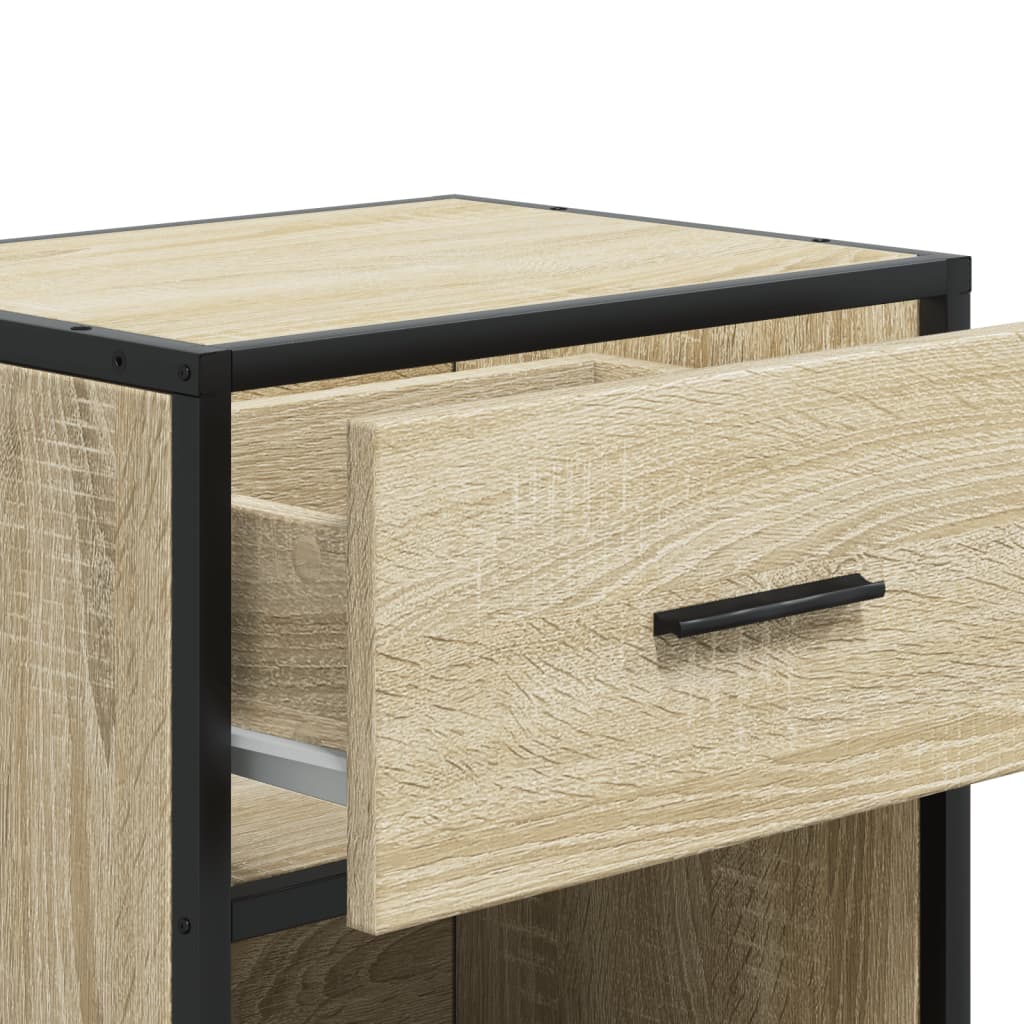 Bedside Cabinets 2 pcs Sonoma Oak 40x31x50 cm Engineered Wood