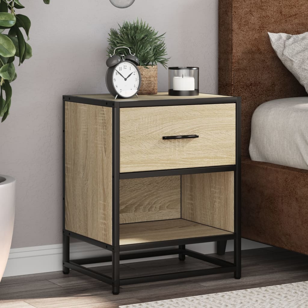 Bedside Cabinets 2 pcs Sonoma Oak 40x31x50 cm Engineered Wood