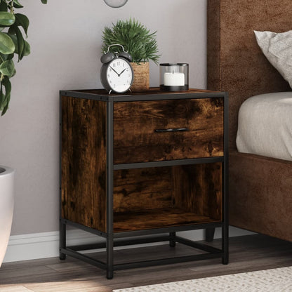 Bedside Cabinets 2 pcs Smoked Oak 40x31x50 cm Engineered Wood