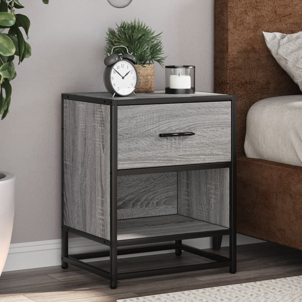 Bedside Cabinets 2 pcs Grey Sonoma 40x31x50 cm Engineered Wood