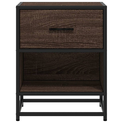 Bedside Cabinet Brown Oak 40x31x50 cm Engineered Wood