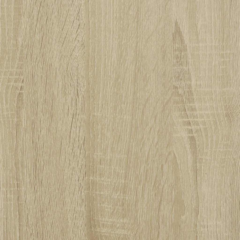 Bedside Cabinet Sonoma Oak 40x31x50 cm Engineered Wood and Metal