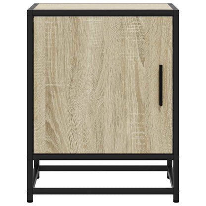 Bedside Cabinets 2 pcs Sonoma Oak 40x31x50 cm Engineered Wood and Metal