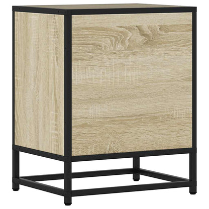 Bedside Cabinets 2 pcs Sonoma Oak 40x31x50 cm Engineered Wood and Metal