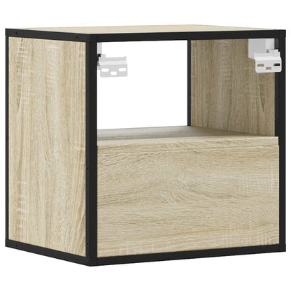 Wall-mounted Bedside Cabinet Sonoma Oak 40x31x39.5 cm