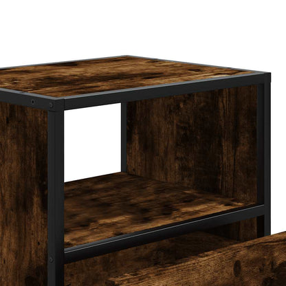 Wall-mounted Bedside Cabinet Smoked Oak 40x31x39.5 cm