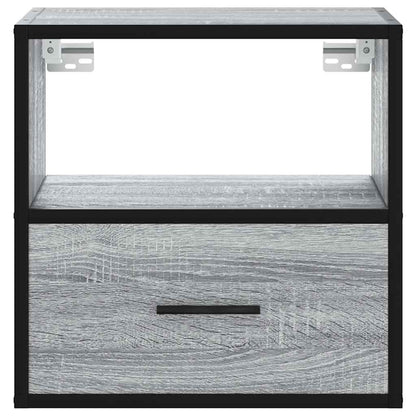 Wall-mounted Bedside Cabinets 2 pcs Grey Sonoma 40x31x39.5 cm