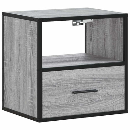 Wall-mounted Bedside Cabinets 2 pcs Grey Sonoma 40x31x39.5 cm