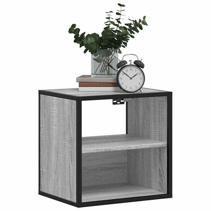 Wall-mounted Bedside Cabinet Grey Sonoma 40x31x39.5 cm