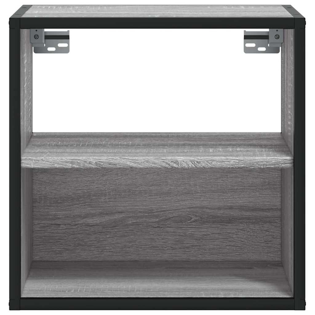 Wall-mounted Bedside Cabinet Grey Sonoma 40x31x39.5 cm