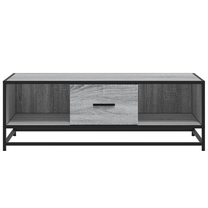 Coffee Table Grey Sonoma 100x57x35 cm Engineered Wood and Metal