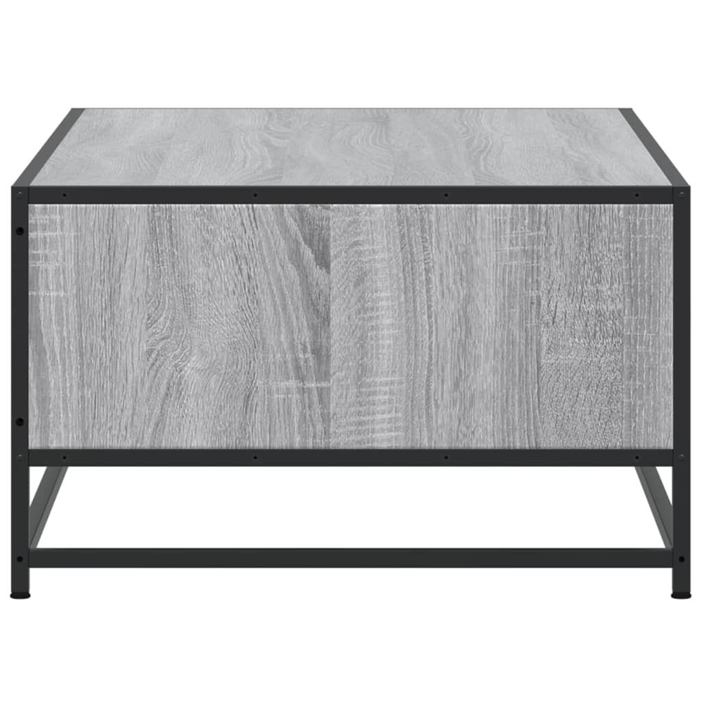 Coffee Table Grey Sonoma 100x57x35 cm Engineered Wood and Metal