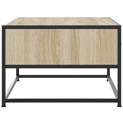 Coffee Table Sonoma Oak 100x50x35 cm Engineered Wood and Metal