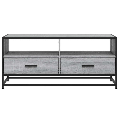 Coffee Table Grey Sonoma 100x50x45 cm Engineered Wood and Metal