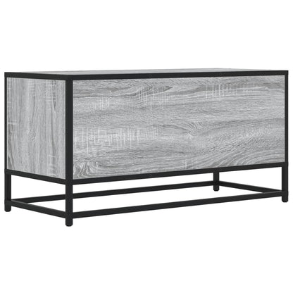 TV Cabinet Grey Sonoma 80x34.5x40 cm Engineered Wood and Metal