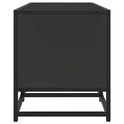 TV Cabinet Black 120x35x41 cm Engineered Wood and Metal