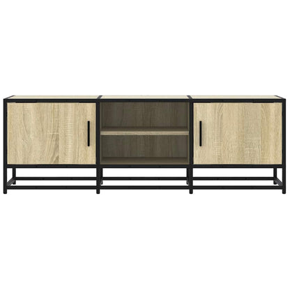 TV Cabinet Sonoma Oak 120x35x41 cm Engineered Wood and Metal