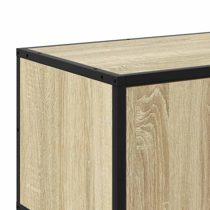 TV Cabinet Sonoma Oak 120x35x41 cm Engineered Wood and Metal