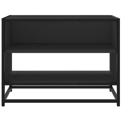 TV Cabinet Black 61x40x46 cm Engineered Wood and Metal