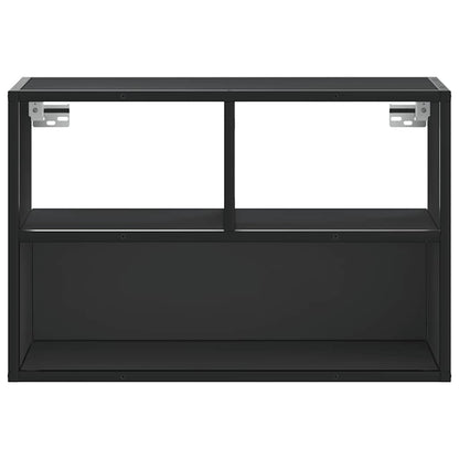 TV Cabinet Black 60x31x39.5 cm Engineered Wood and Metal