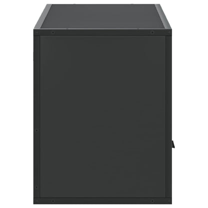 TV Cabinet Black 100x31x39.5 cm Engineered Wood and Metal