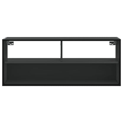 TV Cabinet Black 100x31x39.5 cm Engineered Wood and Metal