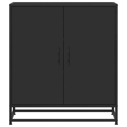 Sideboard Black 68x35x76 cm Engineered Wood and Metal