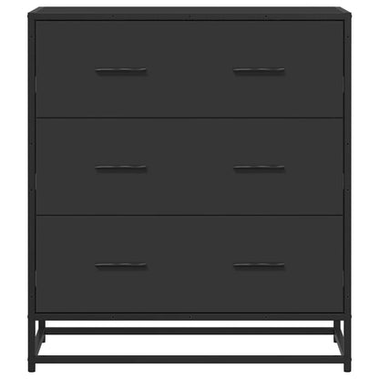 Sideboard Black 68x35x76 cm Engineered Wood and Metal
