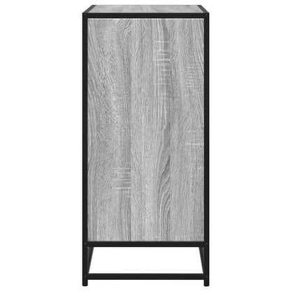 Sideboard Grey Sonoma 68x35x76 cm Engineered Wood and Metal