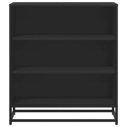 Sideboard Black 68x35x76 cm Engineered Wood and Metal
