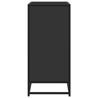 Sideboard Black 68x35x76 cm Engineered Wood and Metal