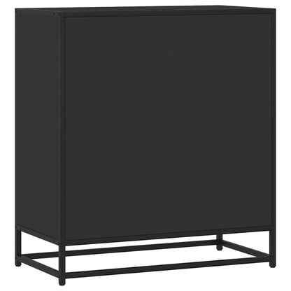 Sideboard Black 68x35x76 cm Engineered Wood and Metal