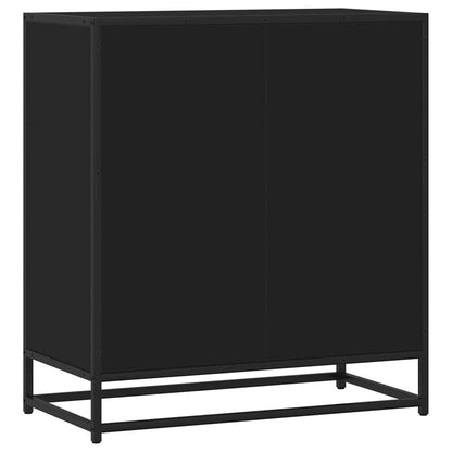 Sideboard Black 68x35x76 cm Engineered Wood and Metal