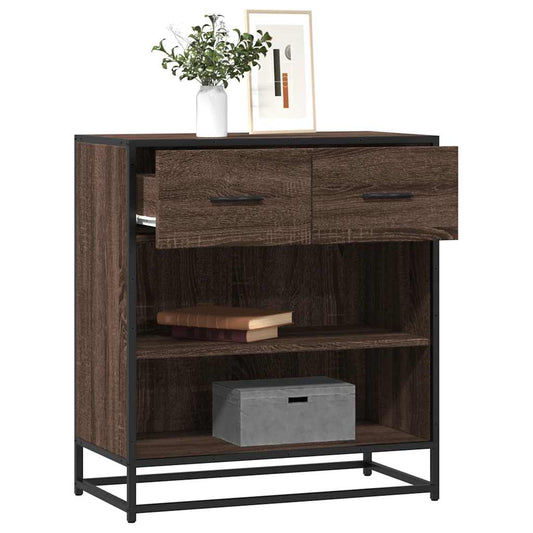 Sideboard Brown Oak 68x35x76 cm Engineered Wood