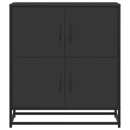 Sideboard Black 68x35x76 cm Engineered Wood