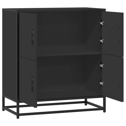 Sideboard Black 68x35x76 cm Engineered Wood