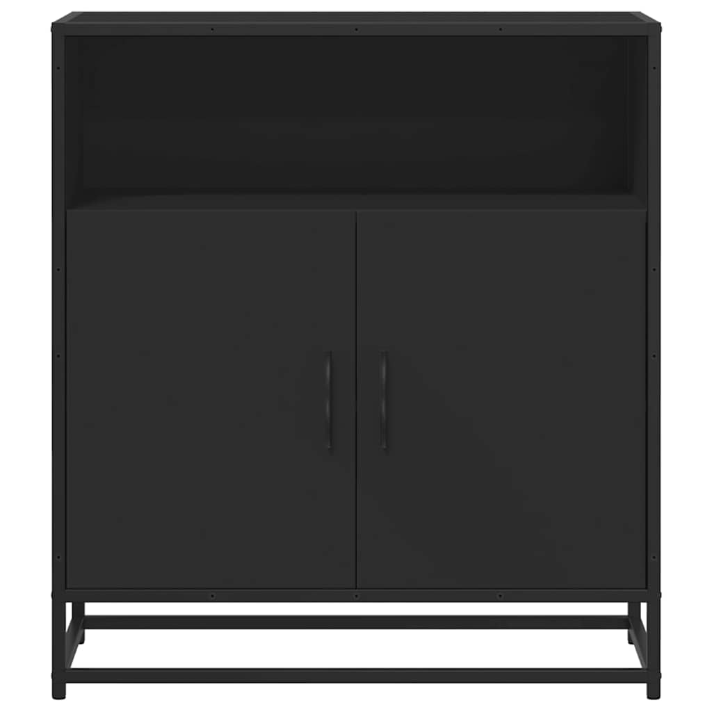 Sideboard Black 68x35x76 cm Engineered Wood