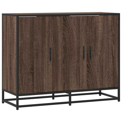 Sideboard Brown Oak 94x35x76 cm Engineered Wood
