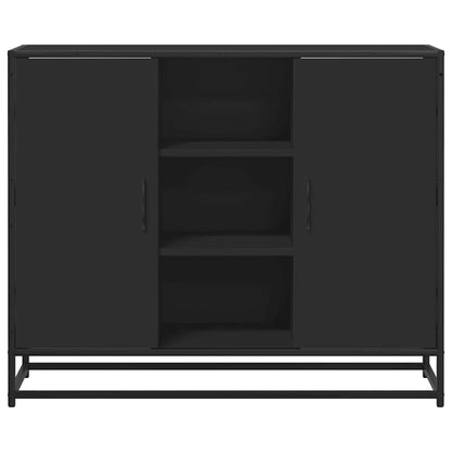 Sideboard Black 92x35x76 cm Engineered Wood