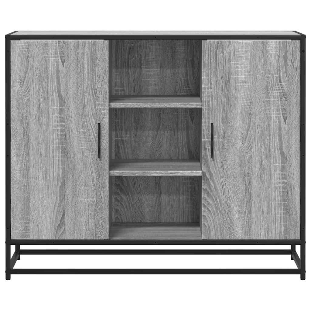 Sideboard Grey Sonoma 92x35x76 cm Engineered Wood