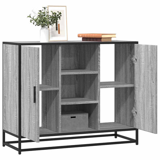 Sideboard Grey Sonoma 92x35x76 cm Engineered Wood